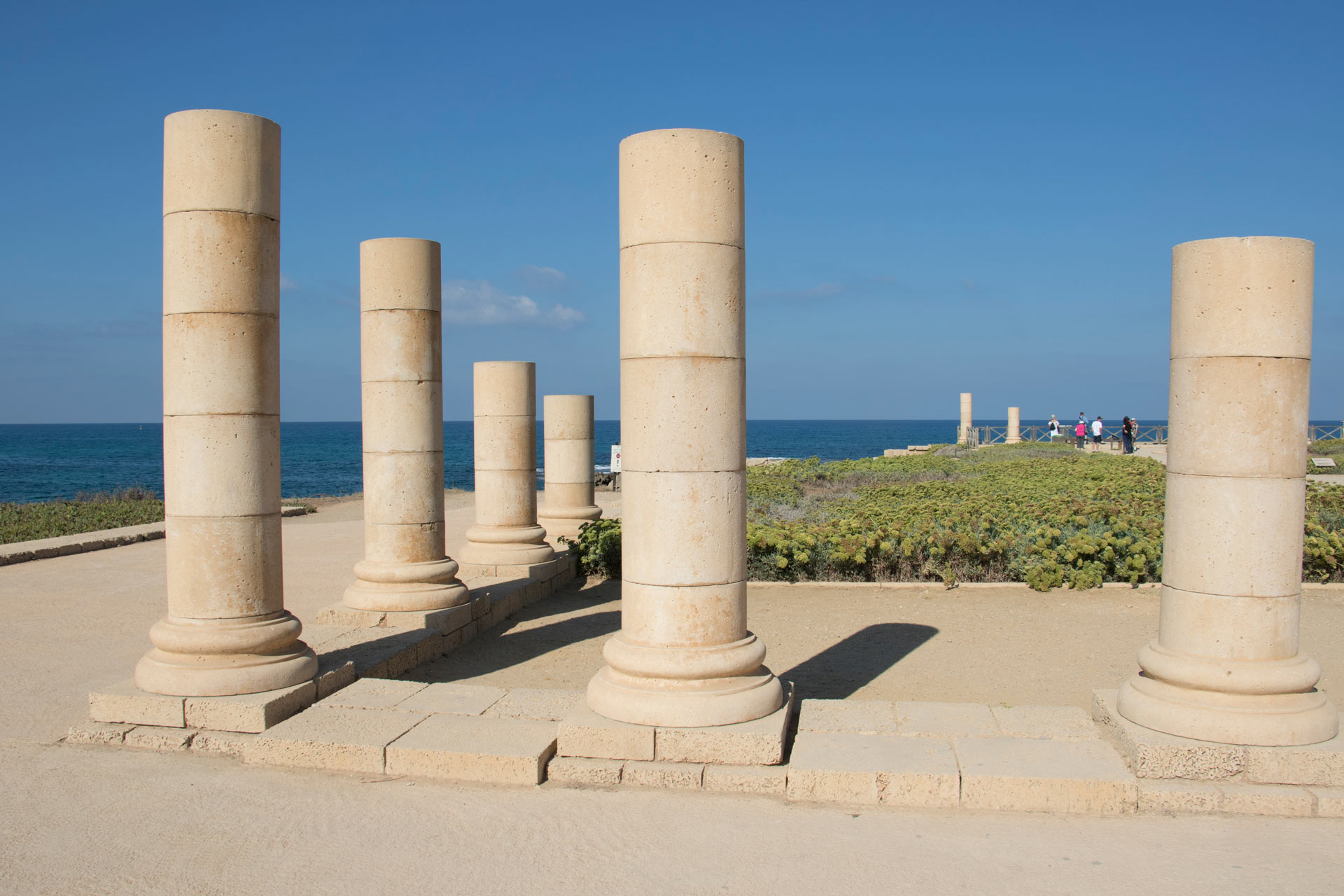 Peristyle Courtyard of the Promontory Palace, Caesarea, Israel